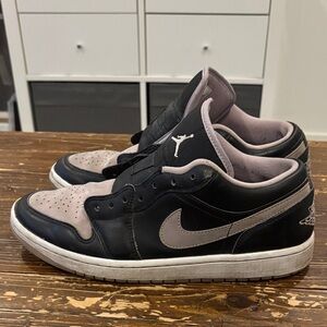 Jordan Black and Cream Sneakers